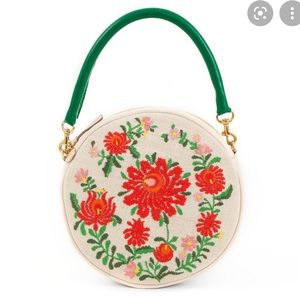 Clare Vivier Embroidered round purse